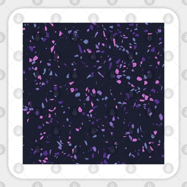 Terrazzo Pattern With 90's Retro Colors Sticker by thesnowwhyte
